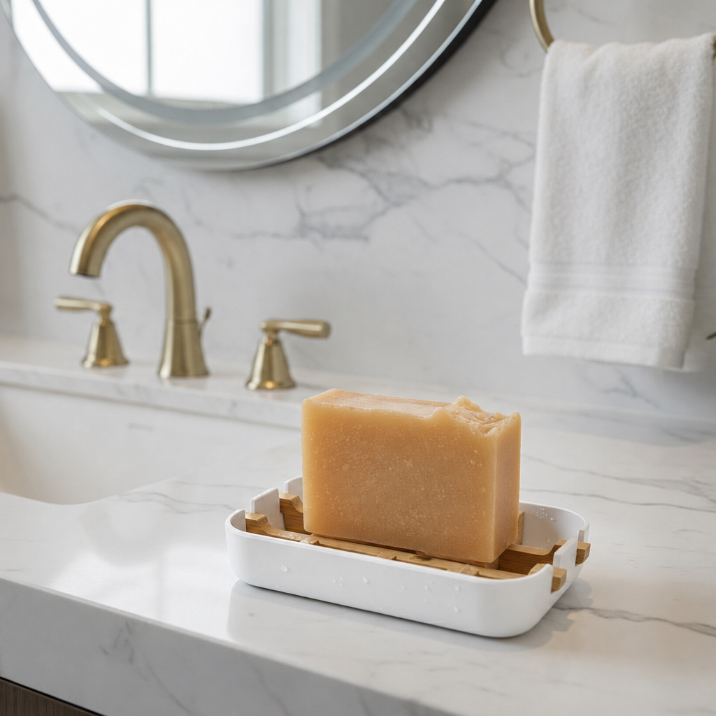 Bamboo Soap Tray & Dish